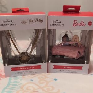 2 Hallmark Holiday Ornament Set